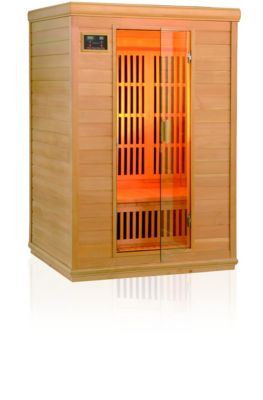 Infrarotkabine Herakles 1210 mit 8 FlÃ€chenstrahlern 1500 Watt - Hemlock