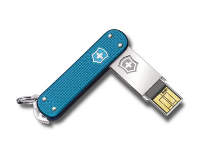 VICTORINOX Slim 4GB Alox Blau