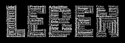 Glasbild Leben