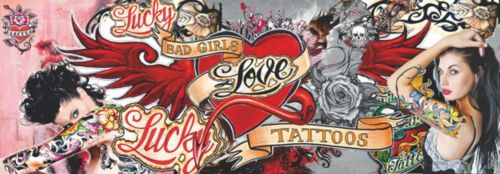 Glasbild Tattoo