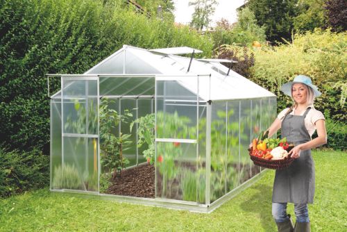 Gartenpro Alu Gew&auml;chshaus DELIA 3 - 7,50 m&sup2;, 4 mm...