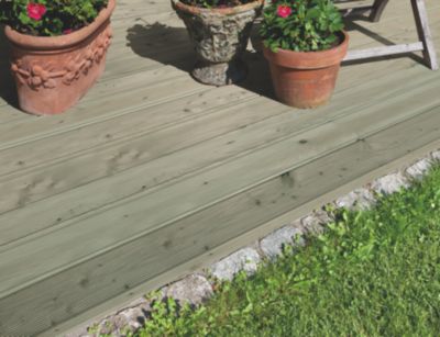 Terrassendielen Kiefer grÃŒn 12 mË