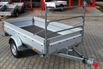 AnhÃ€nger Stema BASIC ST 750 - 25-13, aufgerÃŒstet mit Leitergestell, Einachser