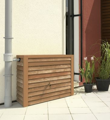 Garantia Woody Wandtank in Lightwood-Holzoptik, 350 Liter Inhalt Exclusive Line