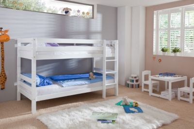 Etagenbett Bill Buche Massiv, weiss Preisvergleich
