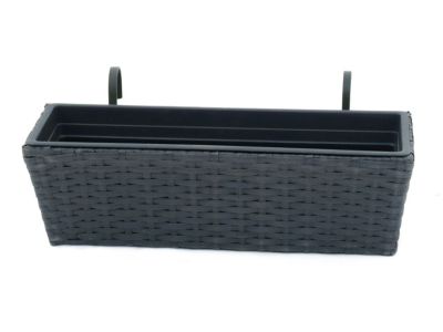 Balkonkasten 60 cm, schwarz inkl. Einsatz von Franz MÃŒller