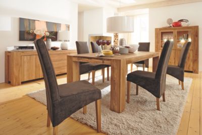 Vollpolsterstuhl Country 2er-Set, Nubukleder braun Preisvergleich