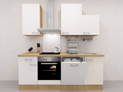 Produkt Küchenzeile P-878-1 Pinto 220 cm - Glaskeramik-Kochfeld