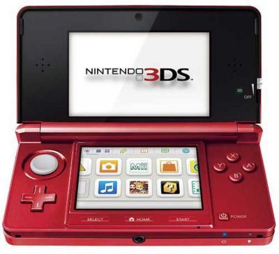 Nintendo 3DS Spielekonsole rot