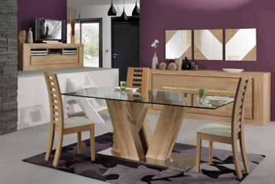 SCIAE Esstisch Season 51, mit Glasplatte