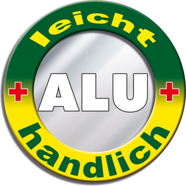 Aluminiumleiter versch Ausführungen inkl BRB Alu-Stufenleiter Ablage