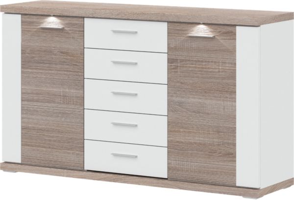 Ideal Möbel Sideboard Manhattan, Wohnzimmerschrank, Schrank, Highboard