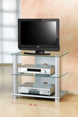 VCM TV-M&ouml;bel \"Fino\" | Rack Aluminium & Glas Preisvergleich