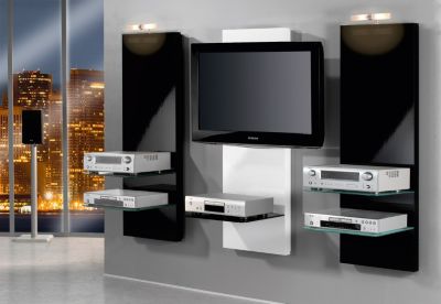 VCM TV-Paneel \Scala-3\ | Hifi & LCD/LED-Halterung f&uuml;r Receiver, DVD-Player et im Preisvergleich 