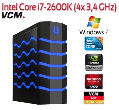 VCM Gaming-PC \"Charybdis\" | Intel Core i7-2600K (4x 3,4 GHz) | Windows 7 Preisvergleich