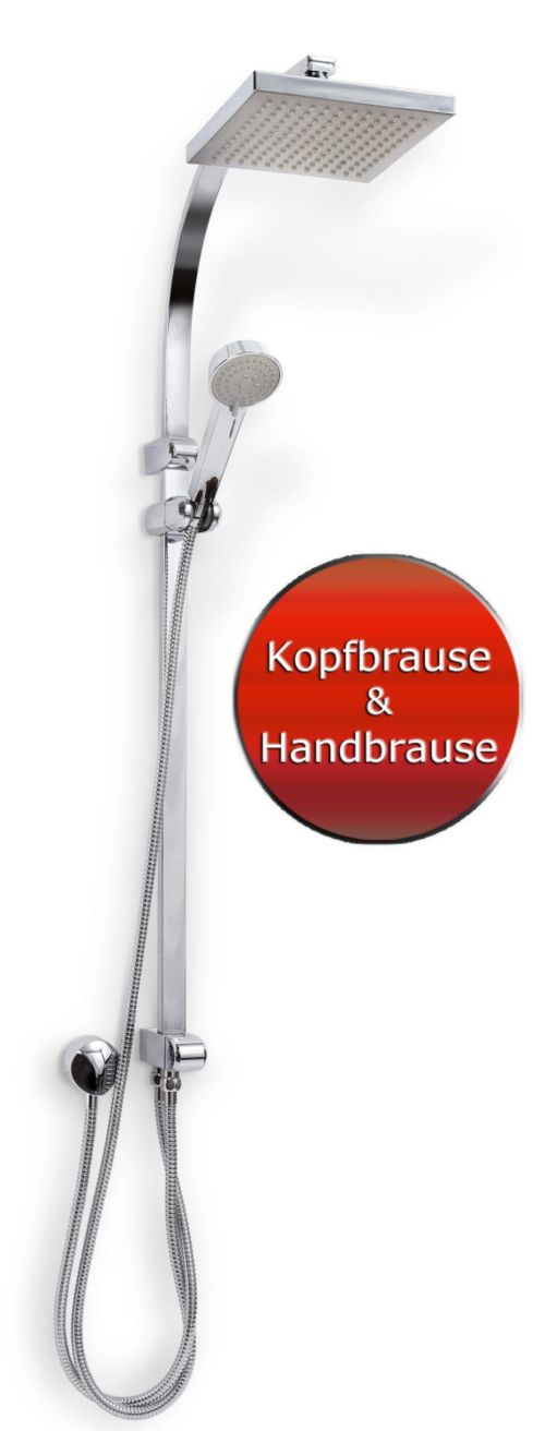 ADOB Handbrause-Duschsystem (Duschkopf+Schlauch+Wandstange) \"Saragossa\" | Well Preisvergleich
