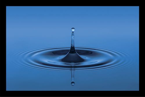 Artra Fu&szlig;matte waschbar mit Fotomotiv \" Water Drop \" Preisvergleich