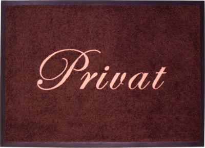Artra Fu&szlig;matte waschbar Motiv \" Privat braun \" Preisvergleich