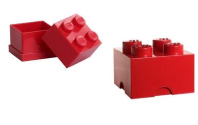 Artra Lego Aufbewahrungsboxen Lego Steine (4) 2er Set Dark Pink