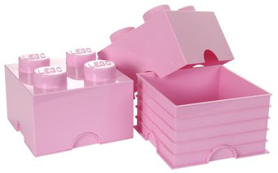 Artra Lego Aufbewahrungsboxen Lego Steine (4) 2er Set Light Pink