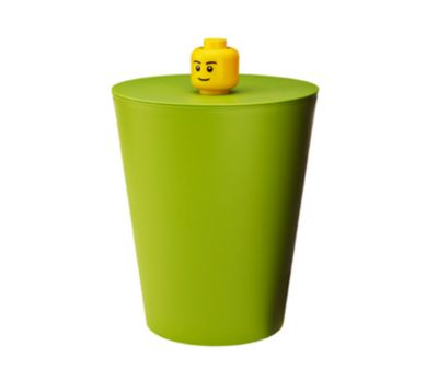 Artra Lego Ordnungsbox Papierkorb Lego Steine Rot