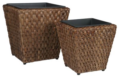 Artra PflanzgefÃ€Ãe ÃbertÃ¶pfe Wasserhyazinthe 2er Set quadratisch