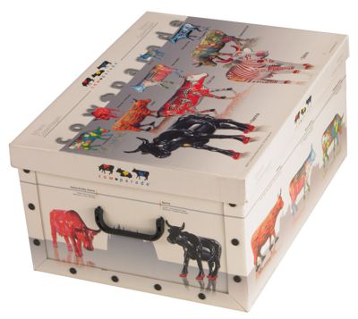 Artra Ordnungsboxen Deko Karton Clip 2er SET Motiv \"Cow Parade\" Preisvergleich