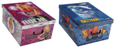 Artra Ordnungsboxen 2er SET Deko Karton Clip Motiv Hannah Montana & Batman Preisvergleich