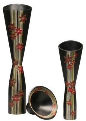 Artra Mangoholzvase Bodenvase Flower H91 cm Preisvergleich