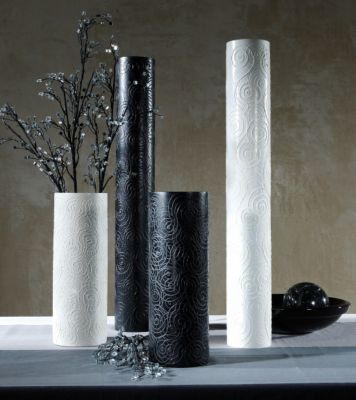 Artra Mangoholzvase Bodenvase schwarz lackiert H 70cm Preisvergleich