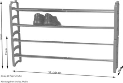 Schuhregal 2er-Set