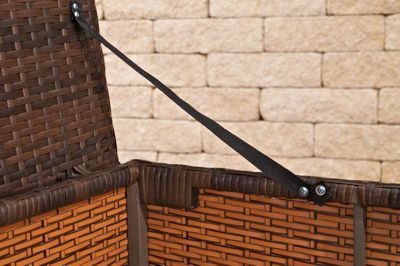 Auflagenbox M aus Polyrattan, Kissenbox