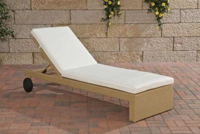 Sonneliege Latina Polyrattan, Lounge, Gartenliege Preisvergleich