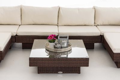 Gartengarnitur Tunis, Sitzgarnitur, Loungegarnitur, Polyrattan Preisvergleich