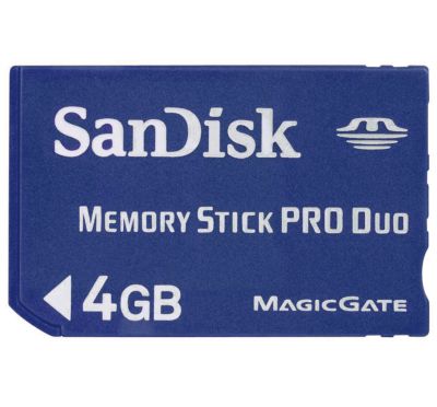 Sandisk MemoryStick Pro Duo 4GB Preisvergleich