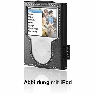 Belkin F8Z204eaBLK iPOD NANO 3G Leder SLEEVE