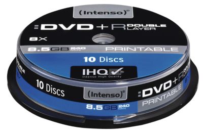 Intenso DVD+R 8,5GB 8x Double Layer Printable 10er Spindel Preisvergleich