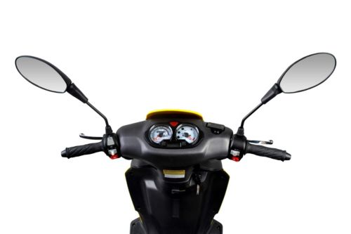 AGM-Motors Motorroller Fighter 25 One DeLuxe GS mit Edelstahlauspuff, inkl Topcase
