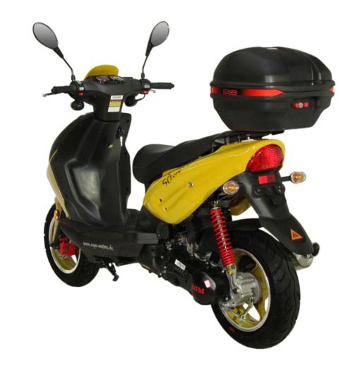 AGM-Motors Motorroller Fighter 25 One Eco GS mit Edelstahlauspuff, inkl Topcase