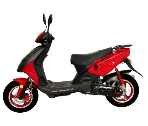 AGM-Motors Motorroller Fighter 25 One DeLuxe RS mit Edelstahlauspuff
