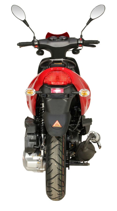 AGM-Motors Motorroller Firejet 125 Deluxe RS mit Edelstahl-Sportauspuff