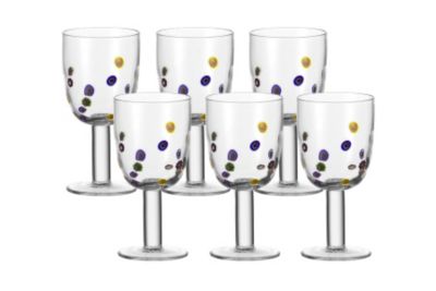 Leonardo Rotwein-Glas 6er-Set Millefiori Preisvergleich