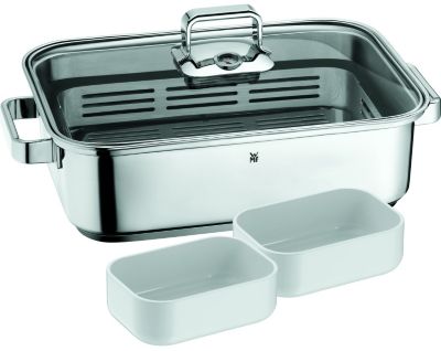 WMF Aroma Dampfgarer mit 2 Porzellanschalen Vitalis