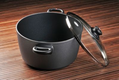 Swiss Diamond Kochtopf hoch mit Deckel 28 cm