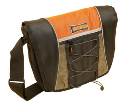 Brehme Schultertasche Crossterra schwarz - orange