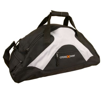 Brehme Sporttasche Cross X Over medium schwarz-grau