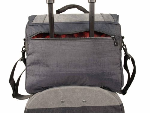 Dakar Laptop Schultertasche Carbon in anthrazit-hellgrau