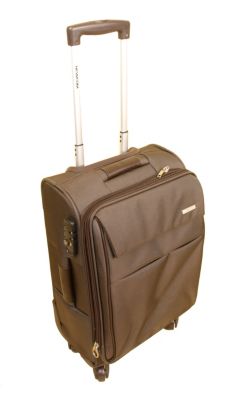 Brehme Trolley 48 cm 4 Rollen Newcom Ecs 131 braun Preisvergleich