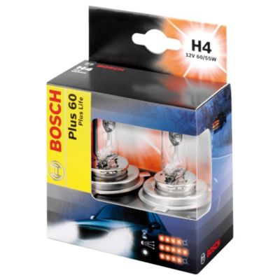 BOSCH Autolampe H4 \"PLUS 60 LIFE\" Doppelbox Preisvergleich