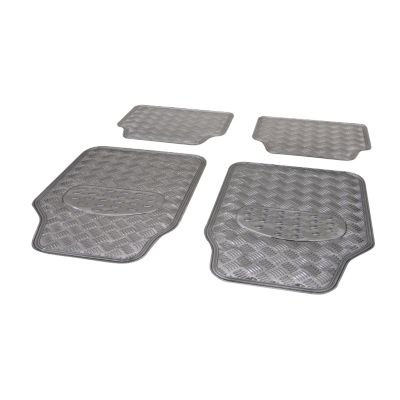 CARTREND Gummi-Fussmattenset \"SILVERLINE\" Preisvergleich